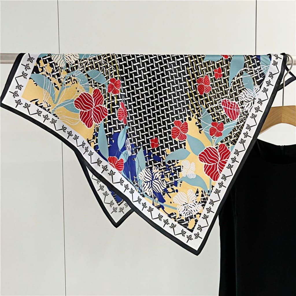 MaraSilk Pure Mulberry Silk Scarf - Square Crepe Satin MS71