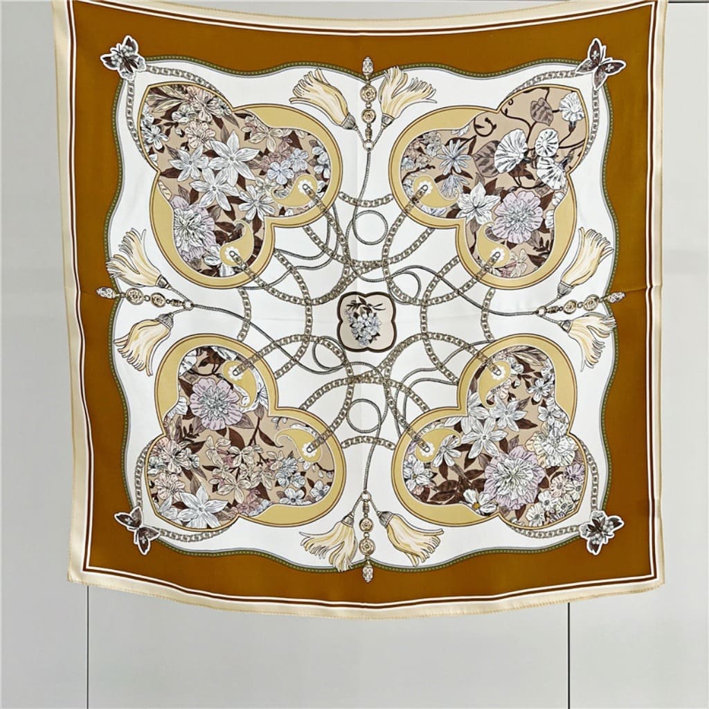 MaraSilk Pure Mulberry Silk Scarf - Square Crepe Satin MS71 25" x 25" MS7101