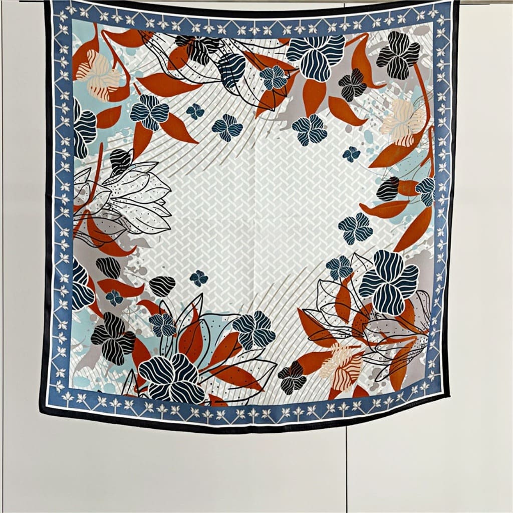 MaraSilk Pure Mulberry Silk Scarf - Square Crepe Satin MS71 25" x 25" MS7104