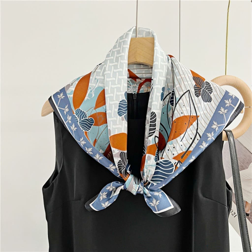 MaraSilk Pure Mulberry Silk Scarf - Square Crepe Satin MS71