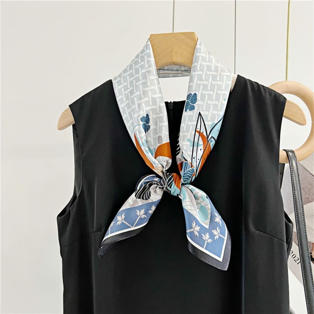 MaraSilk Pure Mulberry Silk Scarf - Square Crepe Satin MS71