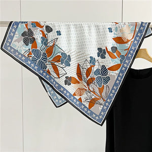 MaraSilk Pure Mulberry Silk Scarf - Square Crepe Satin MS71