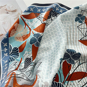 MaraSilk Pure Mulberry Silk Scarf - Square Crepe Satin MS71