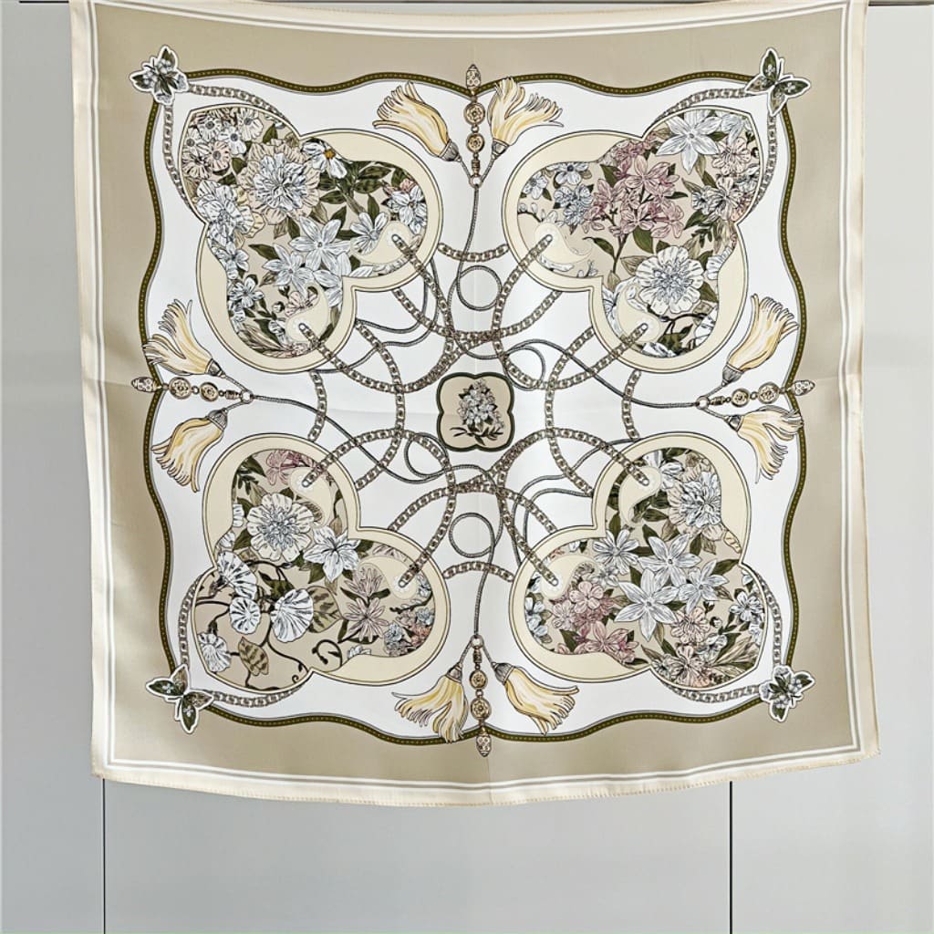 MaraSilk Pure Mulberry Silk Scarf - Square Crepe Satin MS71 25" x 25" MS7102