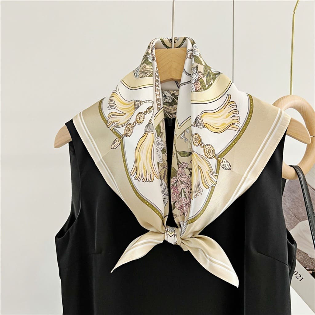 MaraSilk Pure Mulberry Silk Scarf - Square Crepe Satin MS71