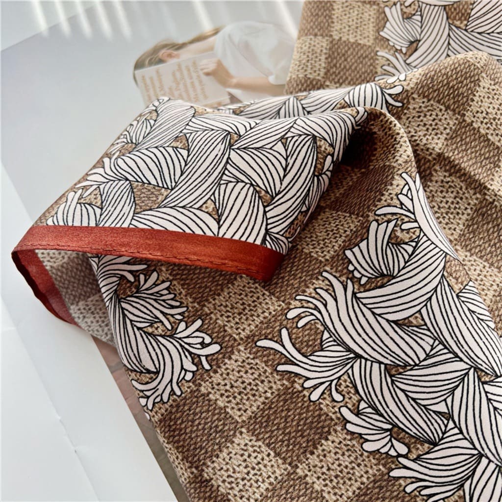 MaraSilk Pure Mulberry Silk Scarf - Square Crepe Satin MS72