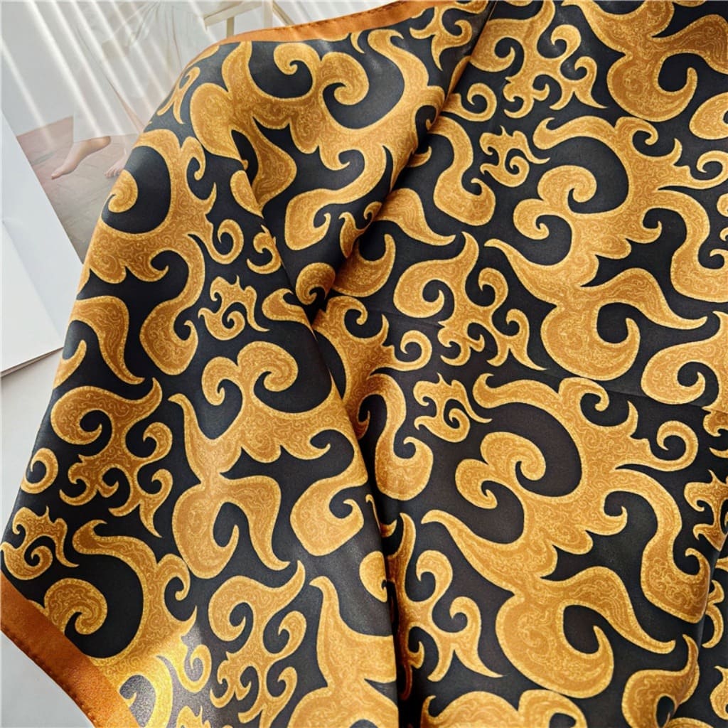 MaraSilk Pure Mulberry Silk Scarf - Square Crepe Satin MS72