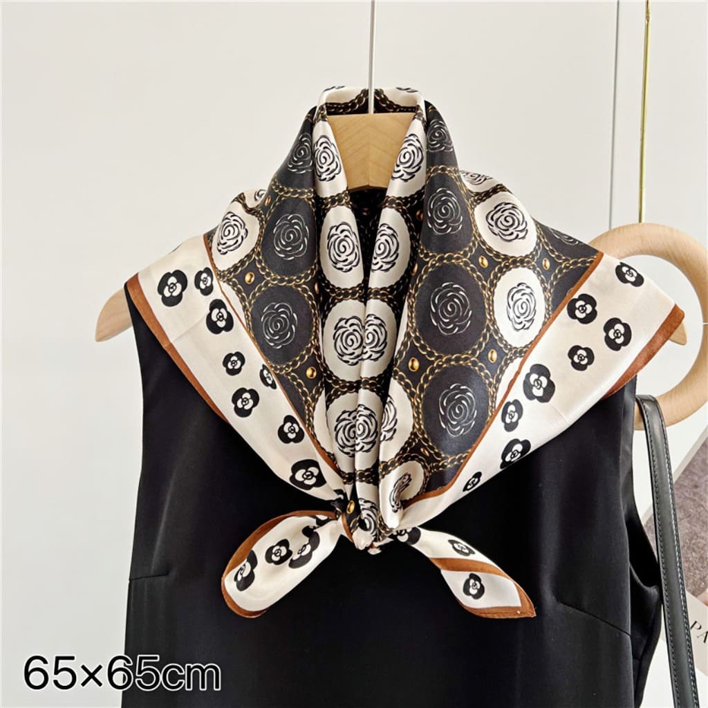 MaraSilk Pure Mulberry Silk Scarf - Square Crepe Satin MS72