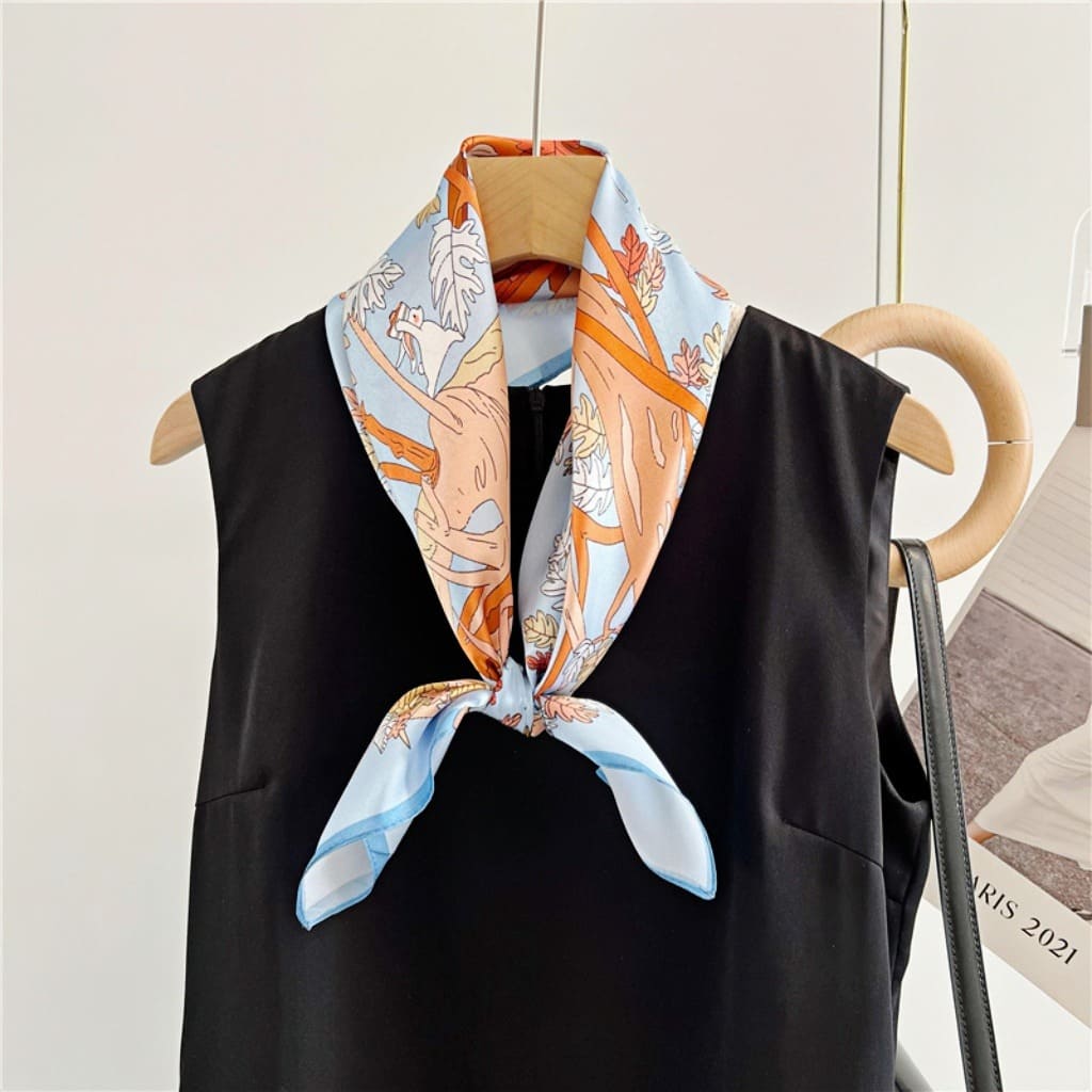 MaraSilk Pure Mulberry Silk Scarf - Square Crepe Satin MS72