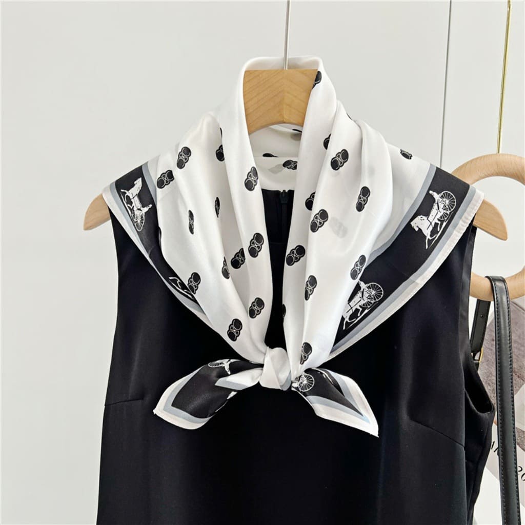 MaraSilk Pure Mulberry Silk Scarf - Square Crepe Satin MS72