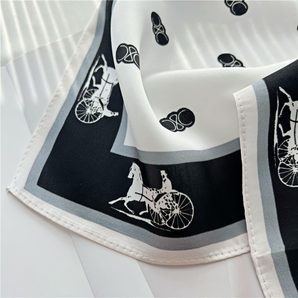 MaraSilk Pure Mulberry Silk Scarf - Square Crepe Satin MS72