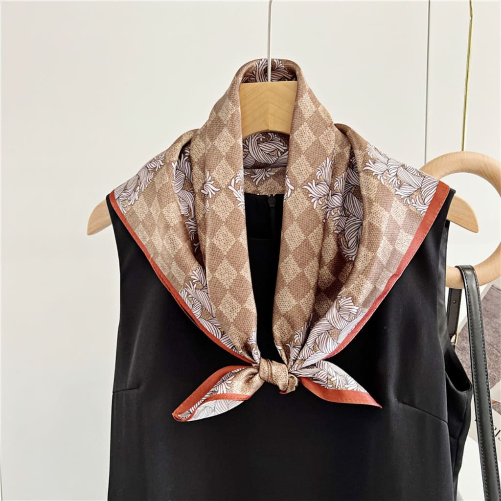 MaraSilk Pure Mulberry Silk Scarf - Square Crepe Satin MS72