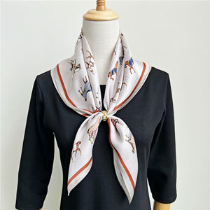 MaraSilk Pure Mulberry Silk Scarf - Square Crepe Satin MS73