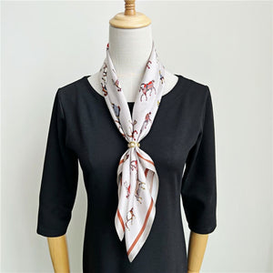 MaraSilk Pure Mulberry Silk Scarf - Square Crepe Satin MS73