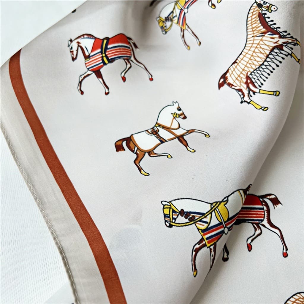 MaraSilk Pure Mulberry Silk Scarf - Square Crepe Satin MS73