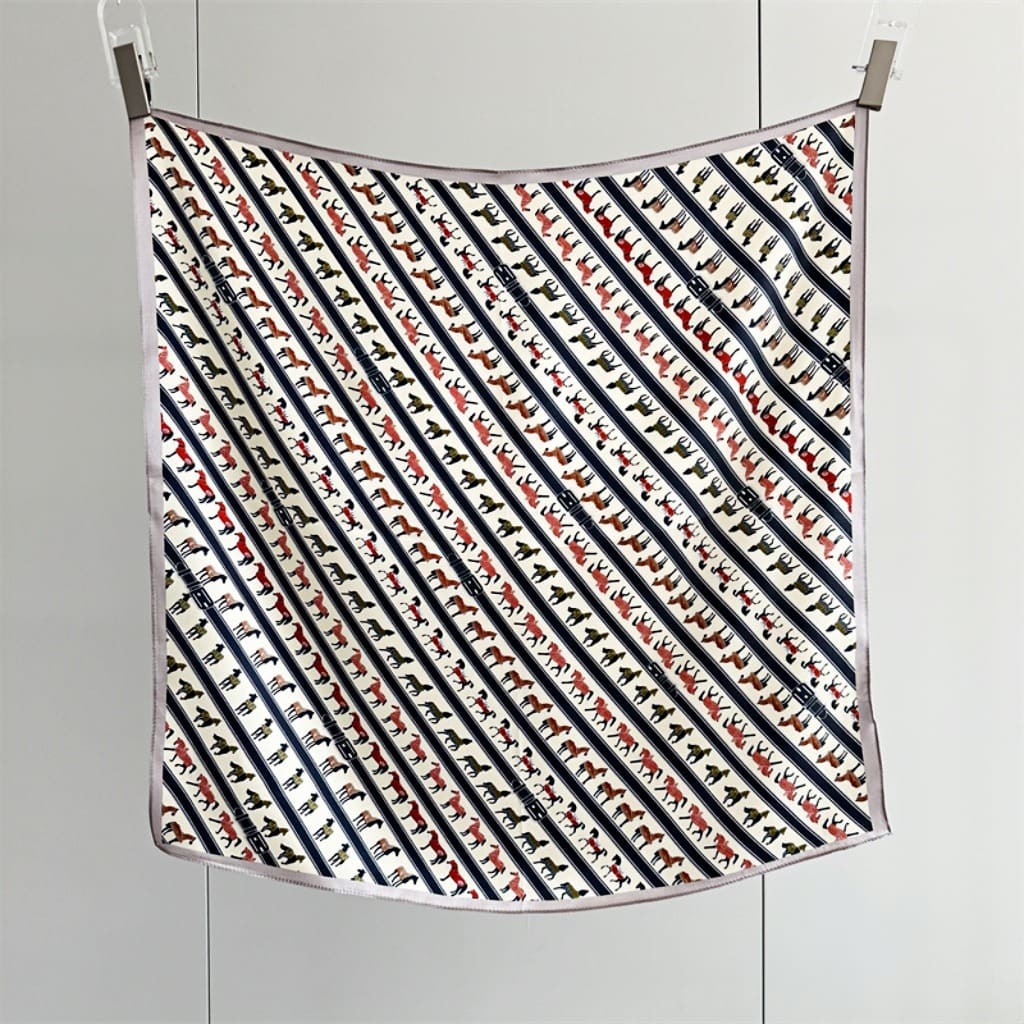 MaraSilk Pure Mulberry Silk Scarf - Square Crepe Satin MS74