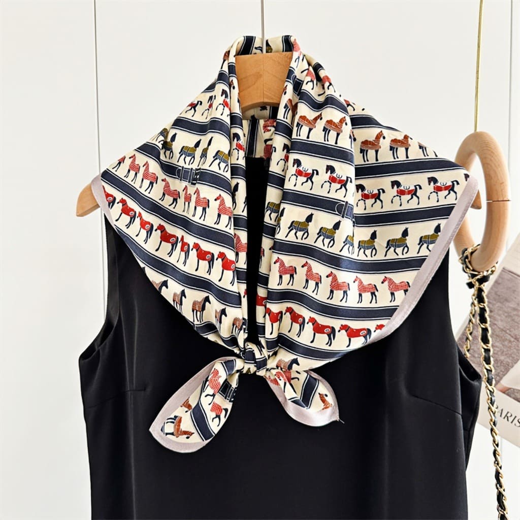 MaraSilk Pure Mulberry Silk Scarf - Square Crepe Satin MS74 25" x 25" MS7401