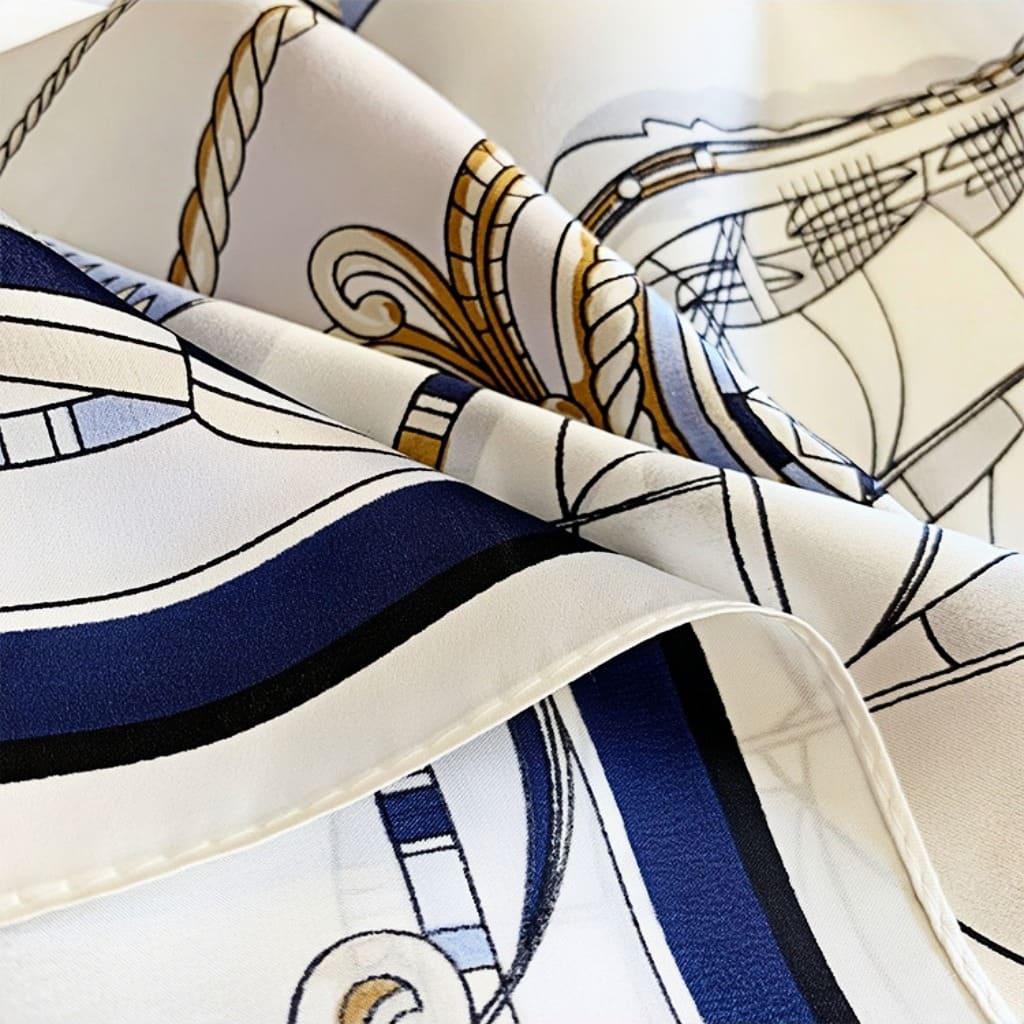 MaraSilk Pure Mulberry Silk Scarf - Square Crepe Satin MS76