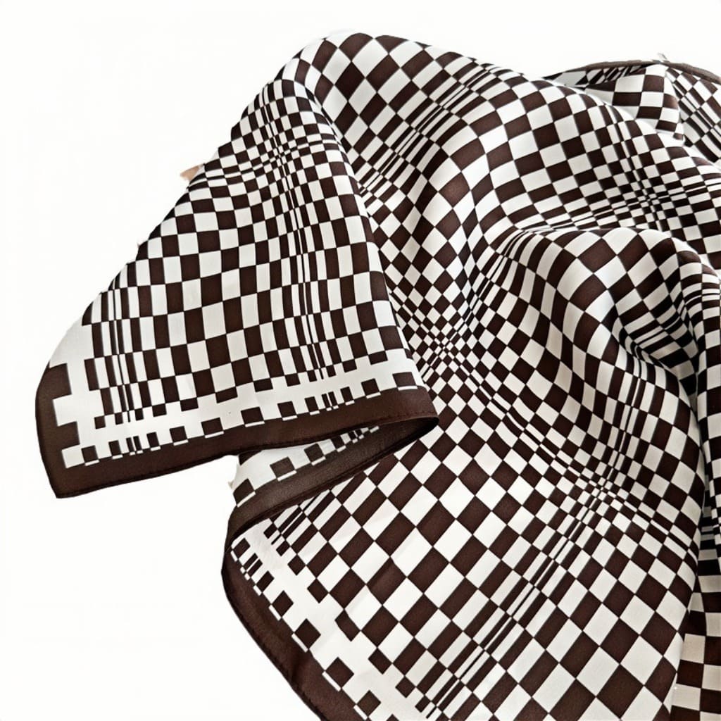 MaraSilk Pure Mulberry Silk Scarf - Square Crepe Satin MS77