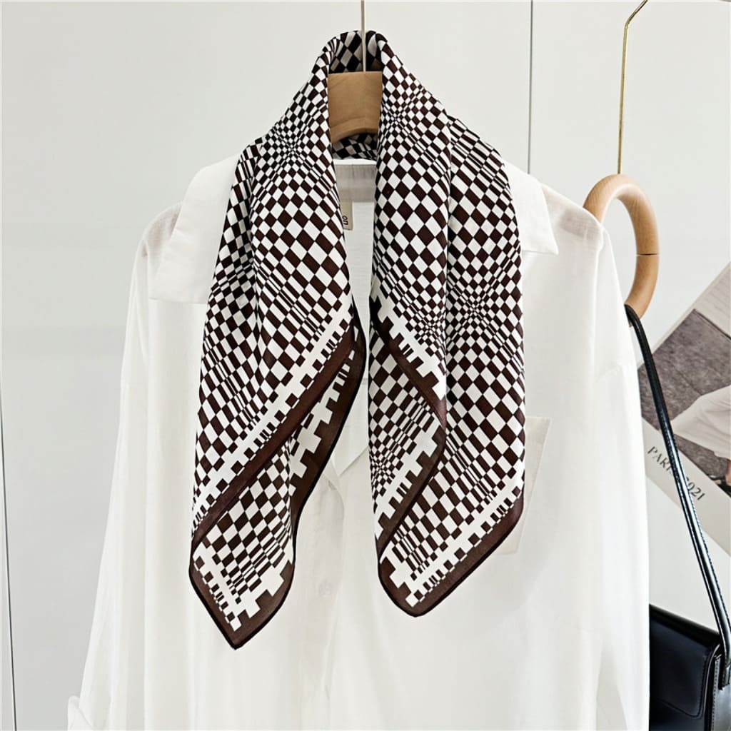 MaraSilk Pure Mulberry Silk Scarf - Square Crepe Satin MS77