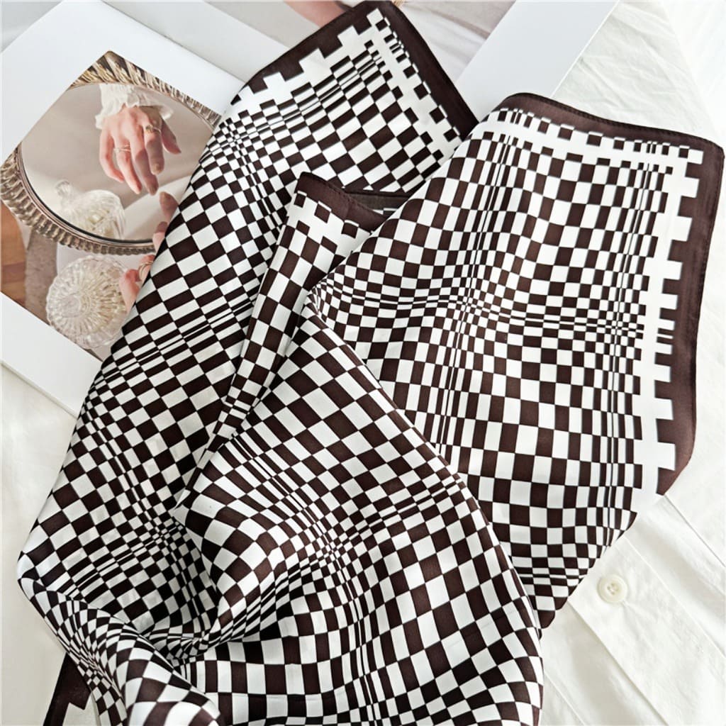 MaraSilk Pure Mulberry Silk Scarf - Square Crepe Satin MS77