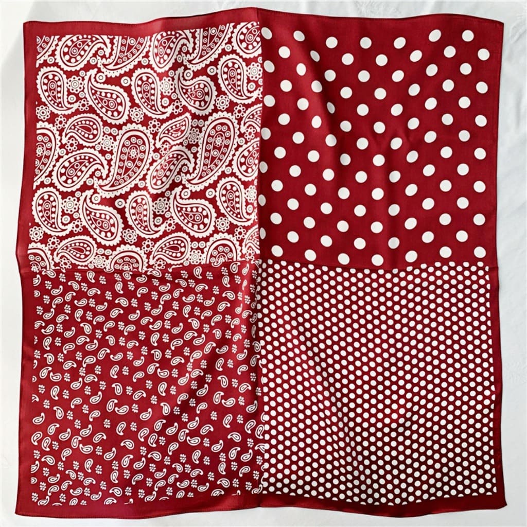 MaraSilk Pure Mulberry Silk Scarf - Square Crepe Satin MS78 25" x 25" MS7802