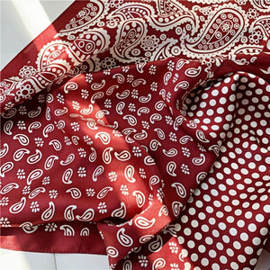 MaraSilk Pure Mulberry Silk Scarf - Square Crepe Satin MS78