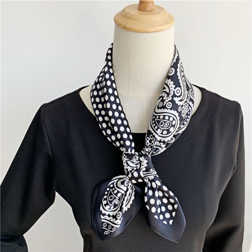 MaraSilk Pure Mulberry Silk Scarf - Square Crepe Satin MS78