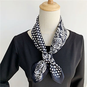 MaraSilk Pure Mulberry Silk Scarf - Square Crepe Satin MS78