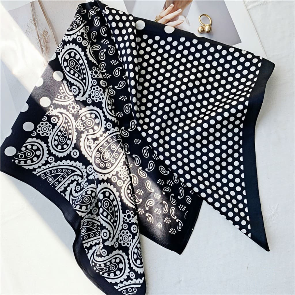 MaraSilk Pure Mulberry Silk Scarf - Square Crepe Satin MS78