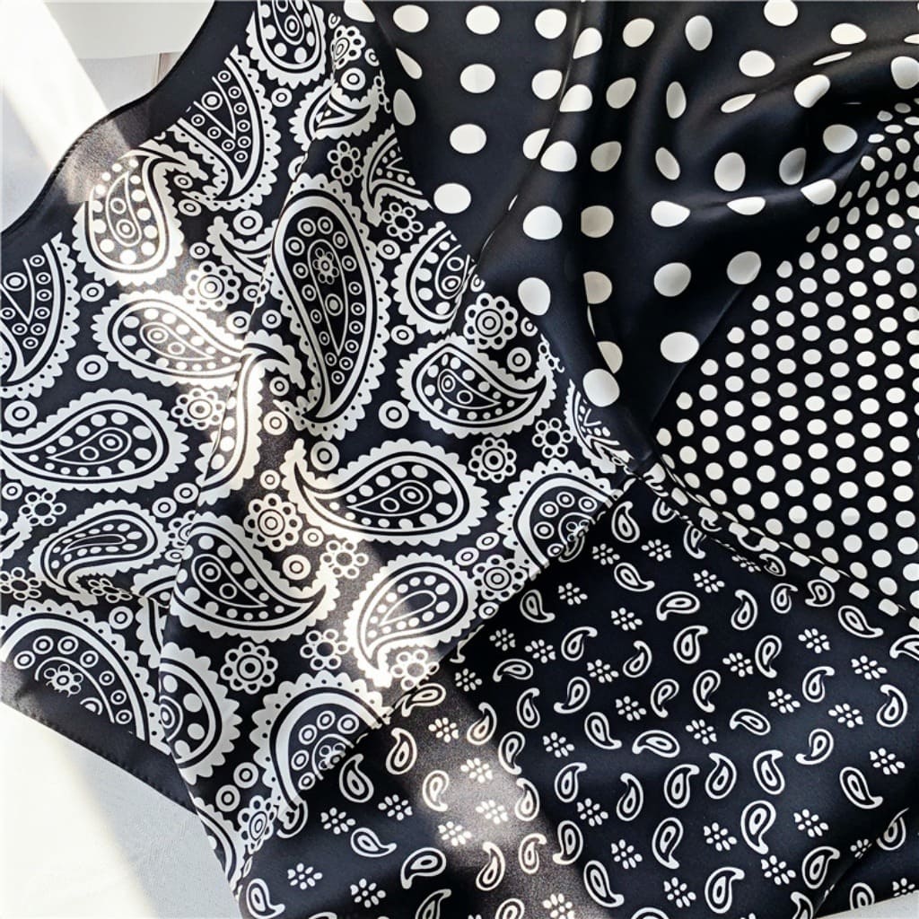 MaraSilk Pure Mulberry Silk Scarf - Square Crepe Satin MS78