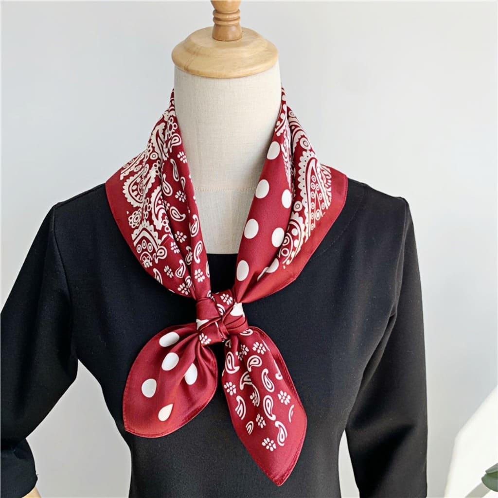 MaraSilk Pure Mulberry Silk Scarf - Square Crepe Satin MS78