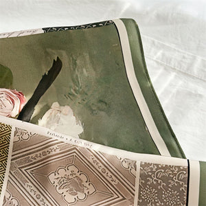 MaraSilk Pure Mulberry Silk Scarf - Square Crepe Satin MS79