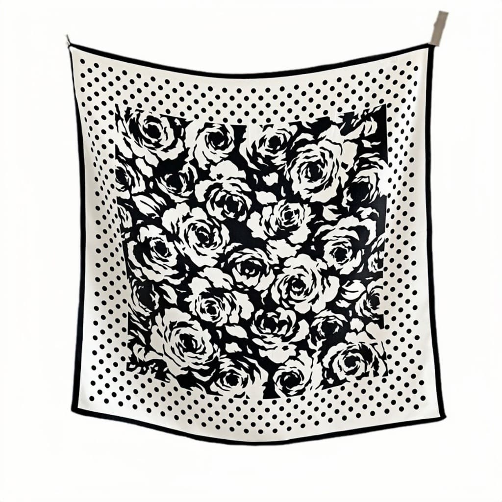 MaraSilk Pure Mulberry Silk Scarf - Square Crepe Satin MS80