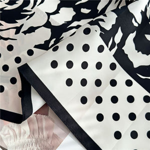 MaraSilk Pure Mulberry Silk Scarf - Square Crepe Satin MS80