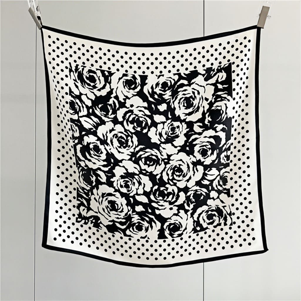 MaraSilk Pure Mulberry Silk Scarf - Square Crepe Satin MS80