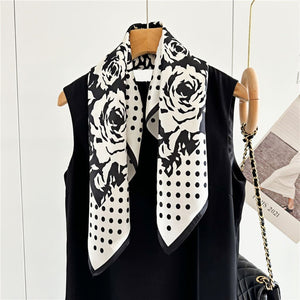 MaraSilk Pure Mulberry Silk Scarf - Square Crepe Satin MS80