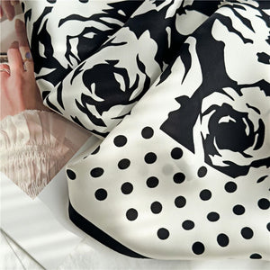 MaraSilk Pure Mulberry Silk Scarf - Square Crepe Satin MS80