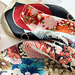 MaraSilk Pure Mulberry Silk Scarf - Square Crepe Satin MS81