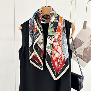 MaraSilk Pure Mulberry Silk Scarf - Square Crepe Satin MS81