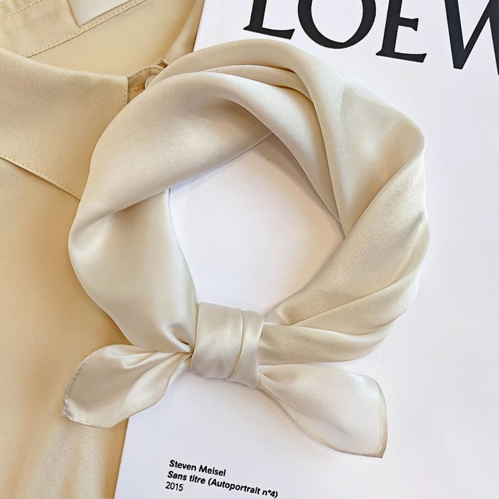 MaraSilk Pure Mulberry Silk Scarf - Square Crepe Satin MS810