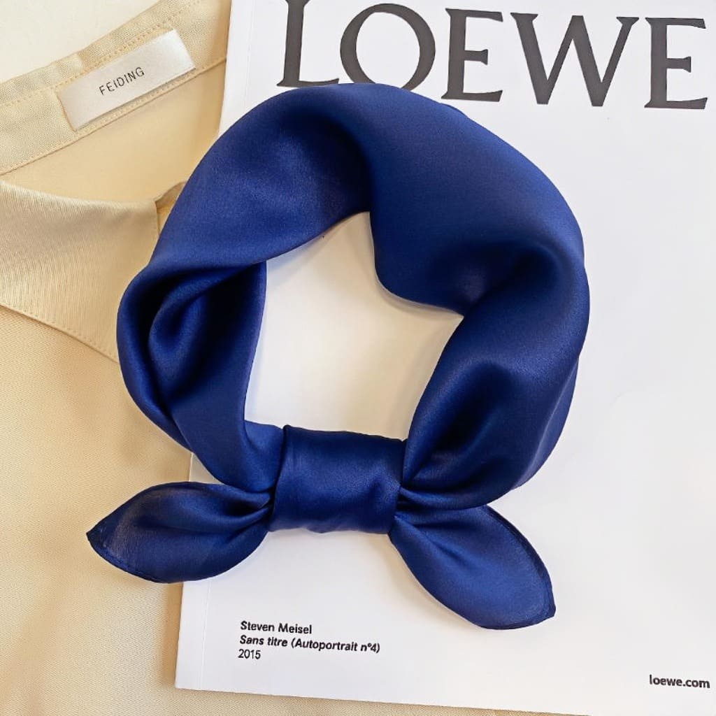 MaraSilk Pure Mulberry Silk Scarf - Square Crepe Satin MS810