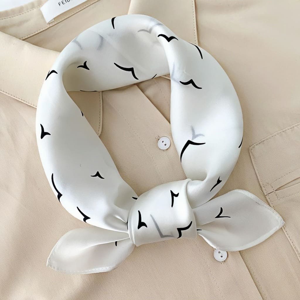 MaraSilk Pure Mulberry Silk Scarf - Square Crepe Satin MS811 20" x 20" MS81101