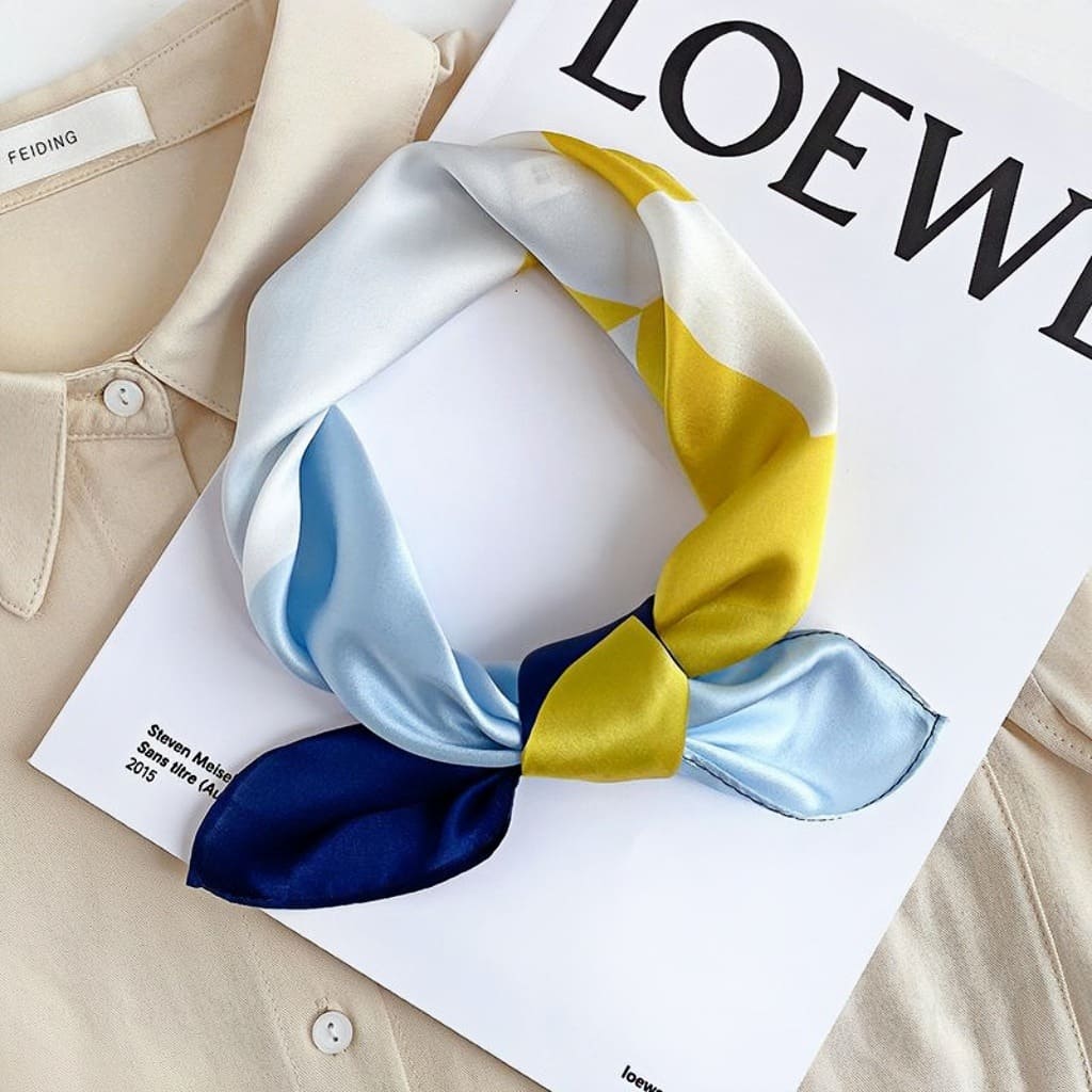 MaraSilk Pure Mulberry Silk Scarf - Square Crepe Satin MS811 20" x 20" MS81110