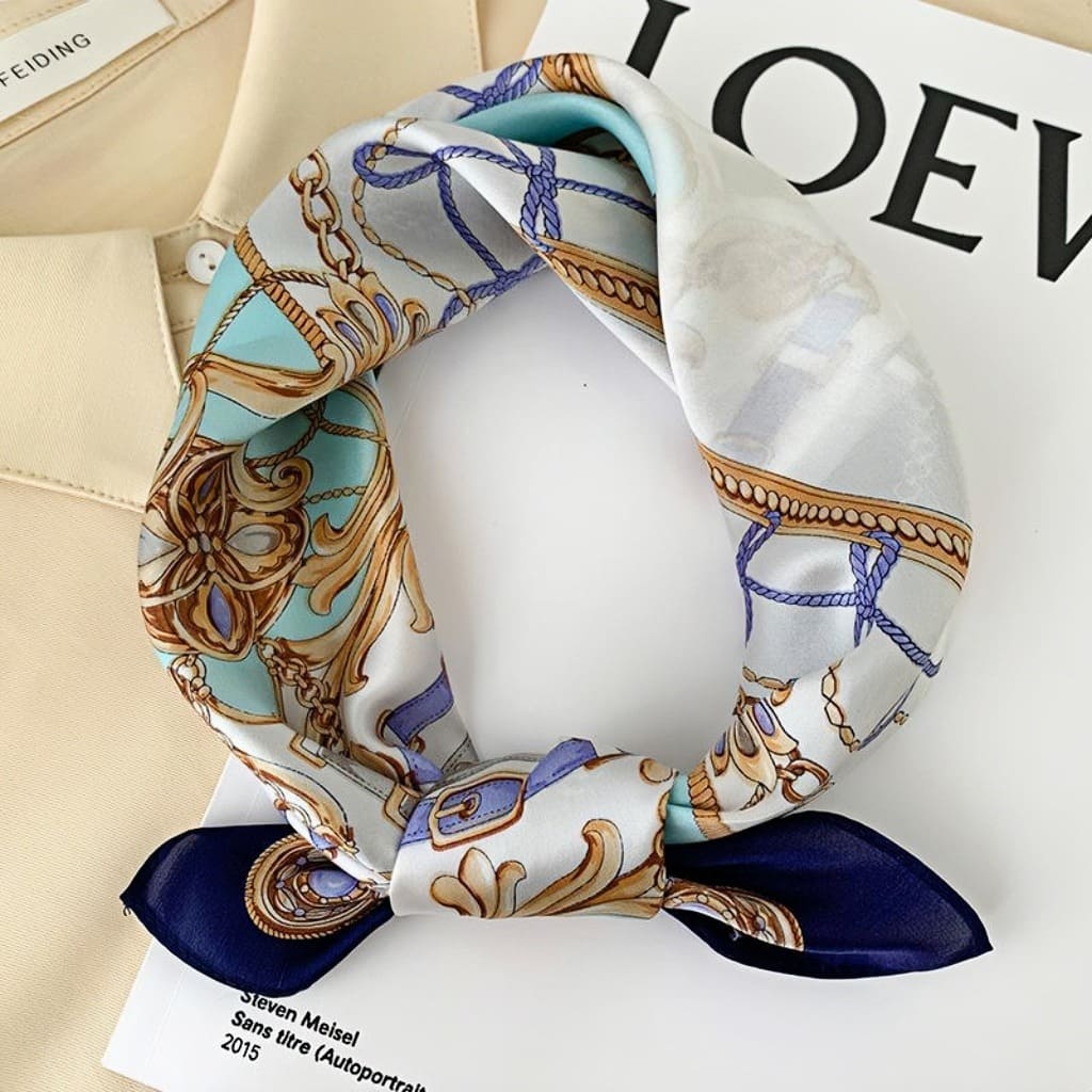 MaraSilk Pure Mulberry Silk Scarf - Square Crepe Satin MS811 20" x 20" MS81113