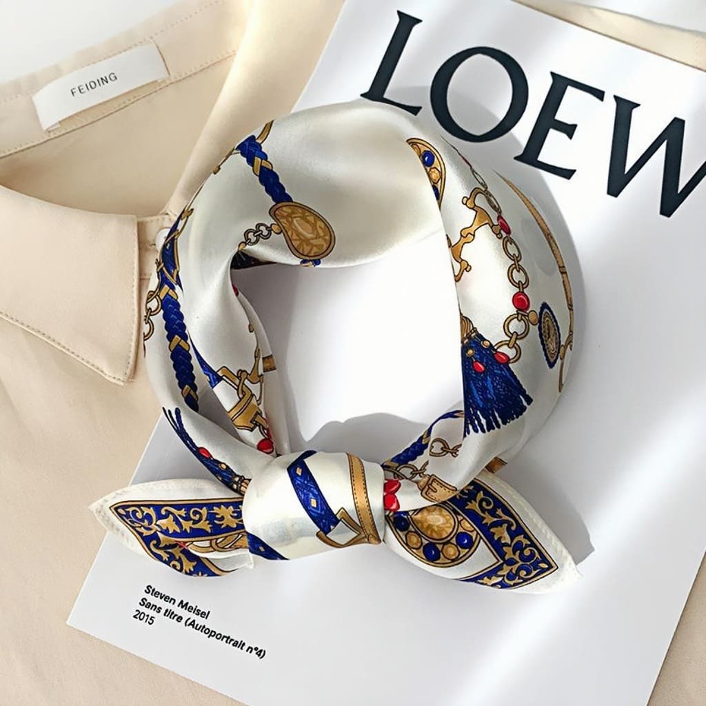 MaraSilk Pure Mulberry Silk Scarf - Square Crepe Satin MS811 20" x 20" MS81109