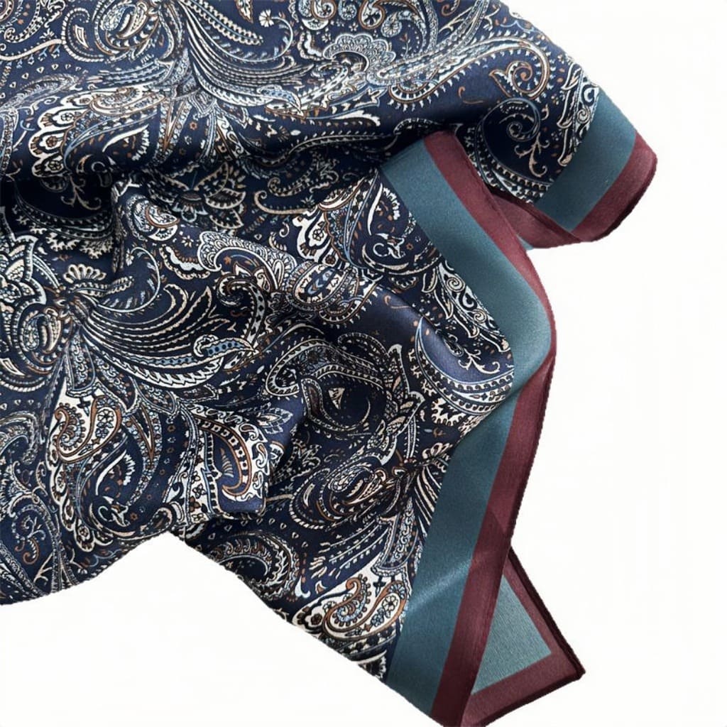 MaraSilk Pure Mulberry Silk Scarf - Square Crepe Satin MS82