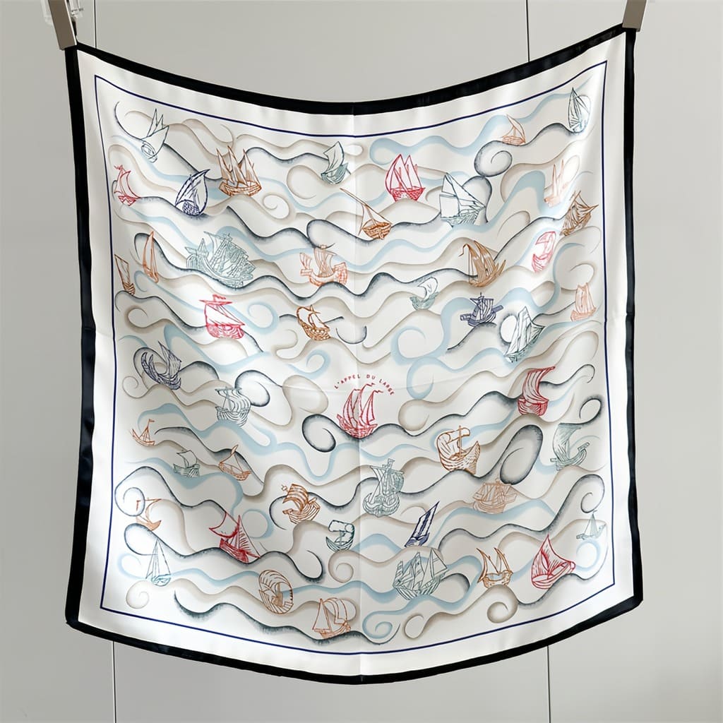 MaraSilk Pure Mulberry Silk Scarf - Square Crepe Satin MS831 25" x 25" MS83102