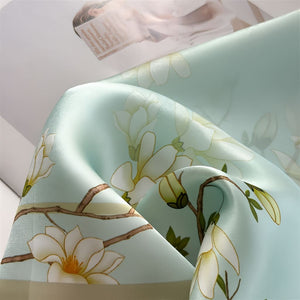 MaraSilk Pure Mulberry Silk Scarf - Square Crepe Satin MS833