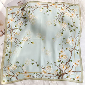 MaraSilk Pure Mulberry Silk Scarf - Square Crepe Satin MS833